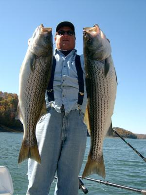 Captain Jim with a couple of Cumberland monsters